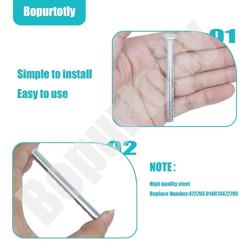 Bopurtotly 472795 014973472795 Clevis Pin 1/4X 2-1/2 inches / Matching R- Clip - Image 4